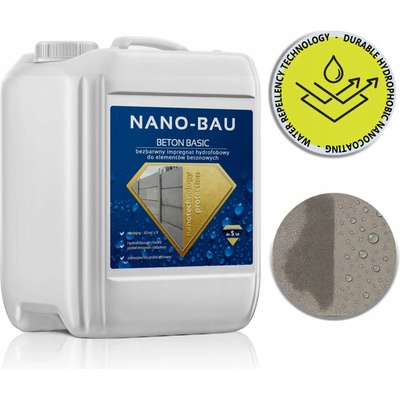 Hydrofobní impregnace na betonu NANO-BAU BETON BASIC 10L – ochrana na 5 let