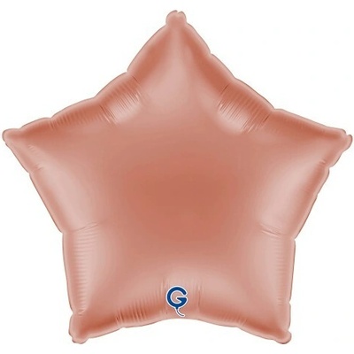 GRABO fóliový balónek Hvězda rosegold 18" 46cm nafukovací