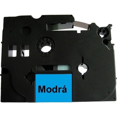 Můj-toner Páska Brother TZ-521 (TZE-521, TZ521, TZE521, PT, P-touch), 9mm, délka 8m, černá / modrá, laminovaná - kompatibilní