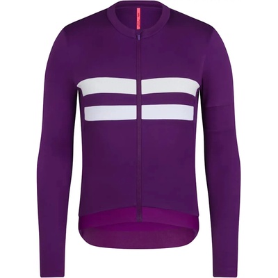 Rapha Brevet Long Sleeve Merino Jersey III blackberry/white pánsky