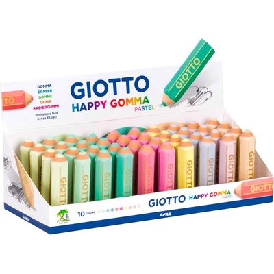 GIOTTO Гумичка GIOTTO Happy Gomma молив с форма на пастелни цветове 234000 (234000)