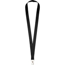 Snúrka na krk Lanyard Impey s praktickým háčikom Čierna