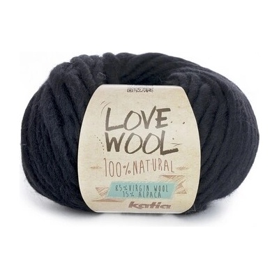 LOVE WOOL Katia Farby LOVE WOOL: 108 čierna