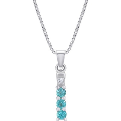 Eppi Jemný strieborný prívesok s apatitmi Bjorn P38020