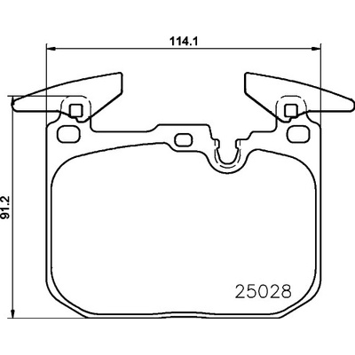 Sada brzdových platničiek kotúčovej brzdy BREMBO P 06 096
