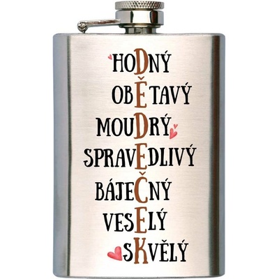 Bohemia Gifts Ploskačka na alkohol Pro dědečka 200 ml