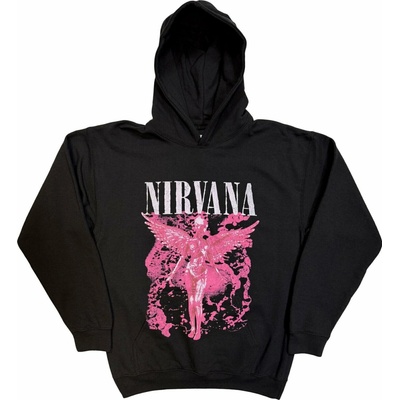 mikina s kapucí ROCK OFF Nirvana Angel Red -i BL černá