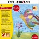 Eberhard Faber Prstové farby metalické 4 x 100 ml