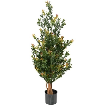 Umelý strom Buxus red day stromček, 100cm