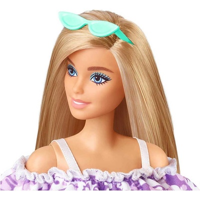 Barbie Loves the Ocean s fialovými šaty