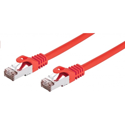 C-TECH CB-PP6F-05R patch, Cat6, FTP, 0,5m, červený