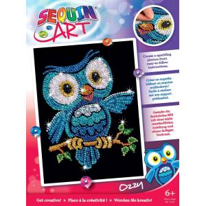 KSG Crafts Творчески комплект KSG Crafts Sequin Art - Изкуство с пайети, Бухал (1403) - ozone