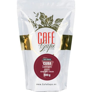 Café Gape Cuba Serrano mletá filtrovaná káva hrubé mletí 0,5 kg