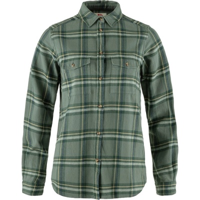 Fjällräven Övik Heavy Flannel Shirt W Patina Green-Deep Patina