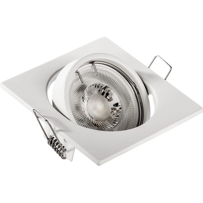 MAX-LED Вградено осветително тяло 1xGU10/MR16/10W/230V 9x9 см бяло (MX0313)