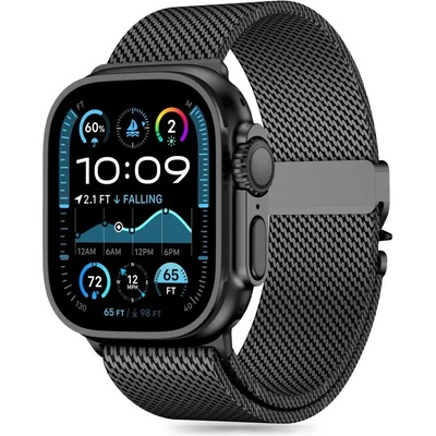 Tech-Protect Каишка Tech-Protect Milano за Apple Watch 6 / 7 / 8 / 9 / 10 / SE / Ultra 1 / 2 (44 / 45 / 46 / 49 MM) - Черна (5906302370641)