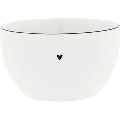 Bastion Collections Miska Bowl White S /edge Black 12 x 7 cm LI-BOWL-S 001-BL