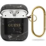Guess Калъф Guess GUACA2TPUMABK за AirPods, черен, Marble Collection (GUACA2TPUMABK)