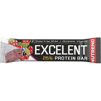 Nutrend Excelent Protein Bar černý rybíz a brusinky 85 g