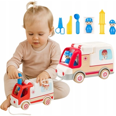 Woody Auto ambulancie so zvukmi a svetlom