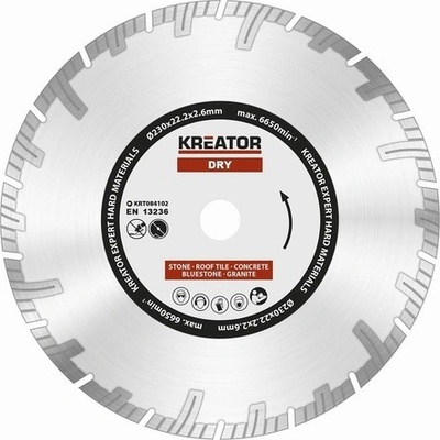 Kreator Diamantový kotouč segmentový 230 mm KRT084102