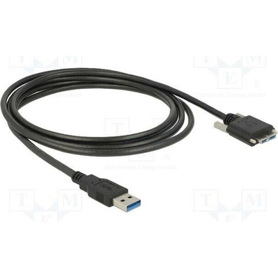 Delock 83599 USB A vidlice USB B micro vidlice 3m černý