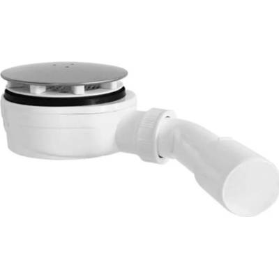PLAST BRNO Sifon vaničkový 90 extra nízký, koleno 45° Ø 40/50, plast/ inox