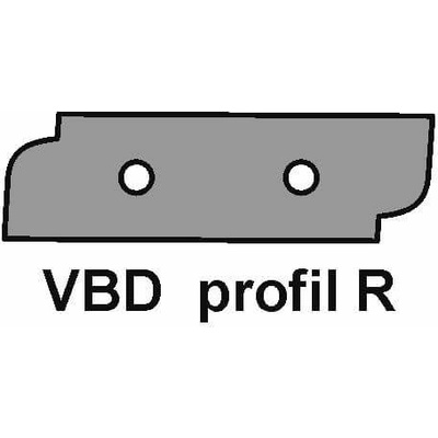 VBD pro frézu na výplně dvířek VP-45 - Profil R, R-spodní braní