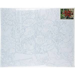 Smart Flamingo Creative set Flamingo Line Painting by numbers 40x50cm Bouquet of poppies (FYS043)