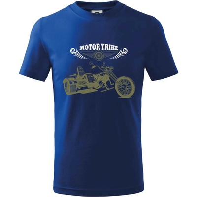 Moto trike tričko detské kráľovská modrá