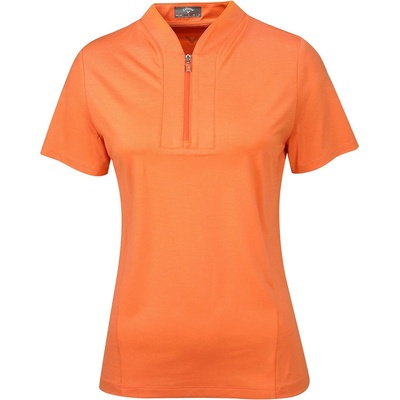 Callaway Блуза с яка Callaway Women's Tonal Short-Sleeve Performance Polo Shirt - Nectarine Htr