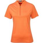 Callaway Блуза с яка Callaway Women's Tonal Short-Sleeve Performance Polo Shirt - Nectarine Htr