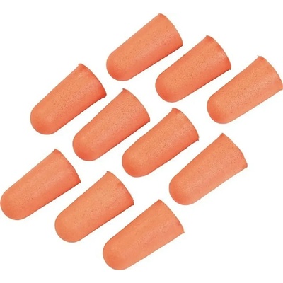 LUX-TOOLS Špunty do uší oranžové, 10 ks