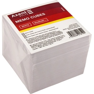  Бели листчета без поставка Delta 90х90х80 mm (1902023-10-D8005) - officebox