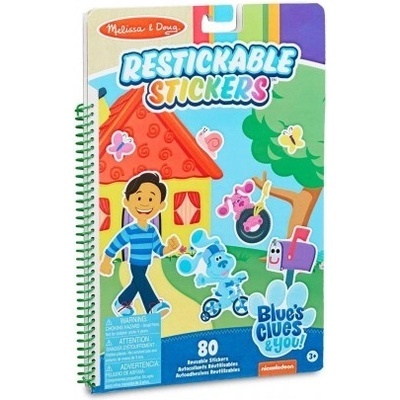 Melissa & Doug Znovunalepiteľné samolepky Modré stopy a Ty Doma