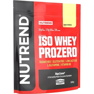 Nutrend ISO WHEY Prozero 500 g pudingová vanilka