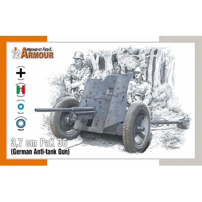 Special Hobby 3,7 cm PaK 36 German Anti-tank Gun 1:72