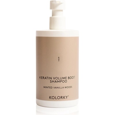 Kolorky Keratine Volume Boost Shampoo шампоан за обем Minted Vanilla Woods 390ml