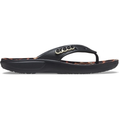 Crocs Classic Animal dámské žabky černá