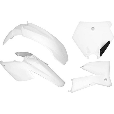 Racetech kompletní plasty KTM SX/SXF 05-06 EXC/EXCF 125/250/250F/400/450/520/525 05-07 bílá tabulka KT503E047 | Zboží Auto