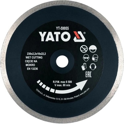 Yato Diamantový kotúč 230 x 22.2 mm YT-59955
