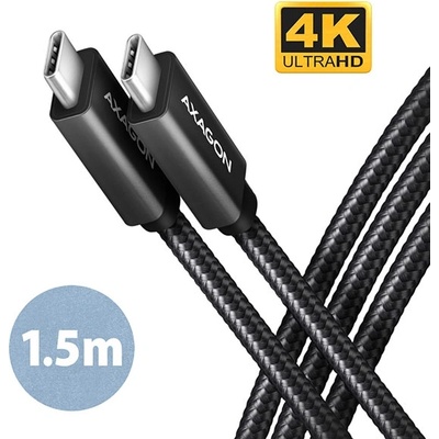 Cable USB3 C-C, M/M, 1.5m, 100W, AXAGON BUCM32-CM15AB (BUCM32-CM15AB)