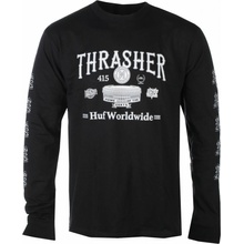 Huf x Thrasher street tričko Monteray čierne