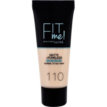Maybelline Fit Me! Matte + Poreless sjednocující make-up s matujícím efektem 110 Porcelain 30 ml