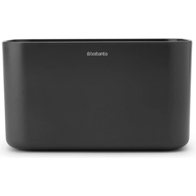 Кутия за аксесоари за баня Brabantia ReNew 1003493, Устойчива на корозия, Вътрешен разделител, Противоплъзгаща основа, Тъмносив (1003493)