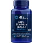 Life Extension 5 Day Elderberry Immune | with Zinc & Vitamin C [40 Дъвчащи таблетки] Горски плодове