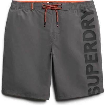 Superdry Бански гащета Superdry Classic 19´´ Logo swimming shorts - Grey (Charcoal)