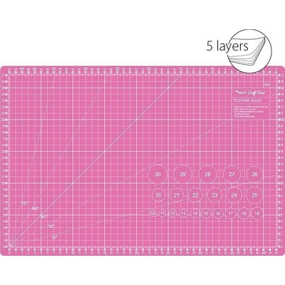Texi Подложка за рязане 45 x 30 cm Pink (TEXI PINK 45X30)