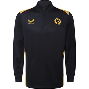 Castore Men's 1/4 Zip Fleece - Caviar/Old Gold