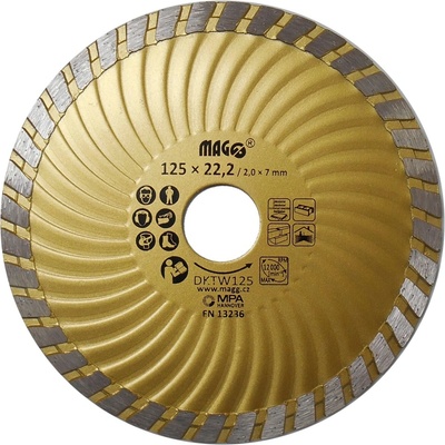 MAGG Diamantový kotúč TURBO-W 125 x 22,2 mm